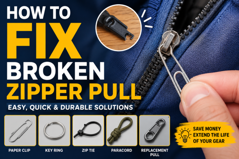 How to Fix Broken Zipper Pull