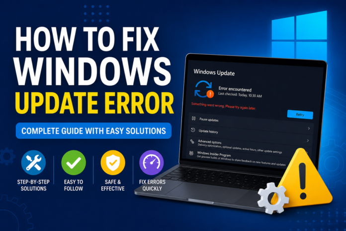 How to Fix Windows Update Error How to Fix Windows Update Error