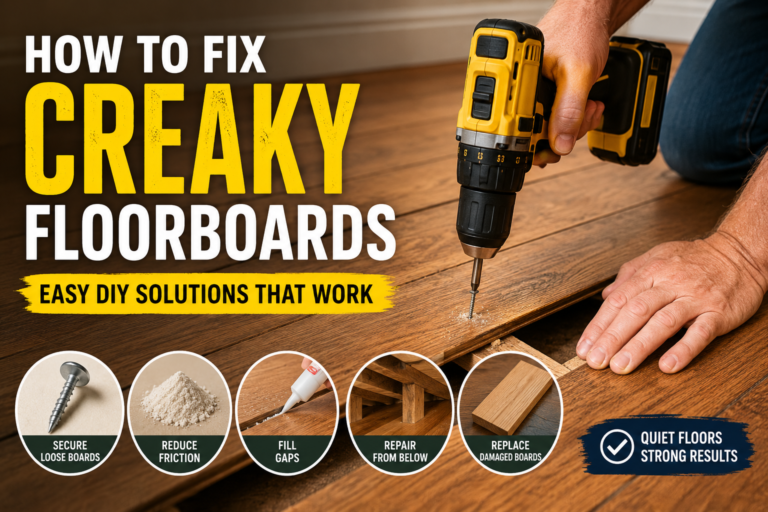 How to Fix Creaky Floorboards