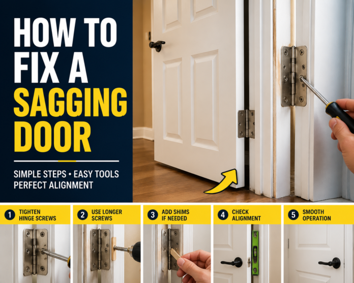 How to Fix a Sagging Door How to Fix a Sagging Door