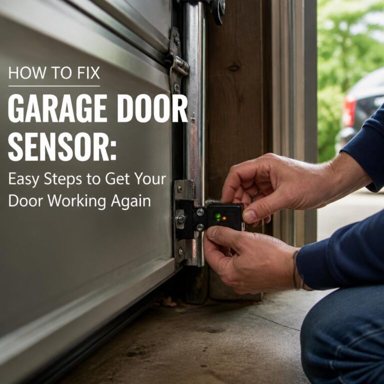 how to fix garage door sensor